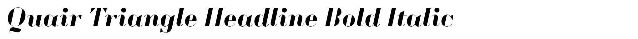 Quair Triangle Headline Bold Italic image